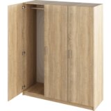 Kondela 3-vratna omara, hrast sonoma, GREEN | Shoptok.si