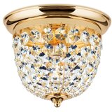 Orion dlu 1840/26 - kristalno plafonsko svetlo plafond, 1xE27/40W/230V, prečnik 26 cm, zlatno | Eponuda.com