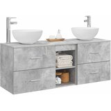  Set ormarića za kupaonicu 3 kom. Betonska siva 49,5 x 41 x 64,5 cm | shoptok.hr