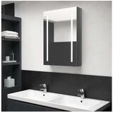 vidaXL Kupaonski ormarić s ogalom sjajni sivi 50 x 13 x 70 cm | shoptok.hr