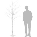 LED drvo bijele breze sa 128 toplih bijelih LED žarulja 220 cm | shoptok.hr