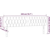  Posteljno vzglavje 2 kosa modro 100x7x78/88 cm blago, (20793072) | Shoptok.si