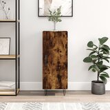 vidaXL Komoda dimljeni hrast 34,5x34x90 cm inženirski les Cene
