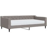  Dnevni krevet s madracem smeđesivi 100 x 200 cm od tkanine | shoptok.hr