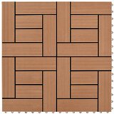 vidaXL WPC Pločice za brodski pod s okomitim uzorkom 30 x 30 cm 11 komada Cijene