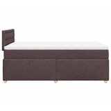  box spring s madracem tamnosmeđi 120 x 190 cm od tkanine | shoptok.hr