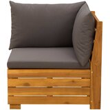  2 Komad Set lounge namještaja za vrt Čvrsto drvo akacije Smeđa | shoptok.hr