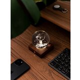 Gingko Tamno smeđa LED stolna lampa od punog oraha s mogućnosti zatamnjivanja sa staklenim sjenilom (visina 12 cm) Amber – | shoptok.hr