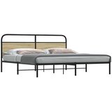  Metalni okvir kreveta bez madraca boja hrasta sonome 200x200 cm | shoptok.hr