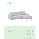 Ghado Temno zelena kotna sedežna garnitura (desni kot/z ležalnikom) Fynn – | Shoptok.si