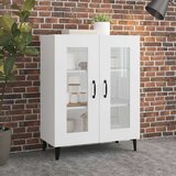  Komoda bela 69,5x34x90 cm inženirski les, (20654931) | Shoptok.si