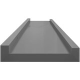  Zidne police 2 kom sive 100 x 9 x 3 cm | shoptok.hr