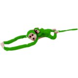 Plišana igračka majmun s bebom 70 cm - zelena | shoptok.hr