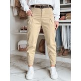 DStreet Spodnie damskie chinosy CHINOSKA ciemnobeżowe | Shoptok.si