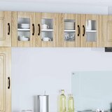  Zidni stakleni ormarić Lucca Hrast sonoma 60 x 31 x 40 cm | shoptok.hr