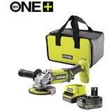  Set aku. ugaona brusilica (125mm) + punjač+ baterija 4Ah (18V ONE+™) – RYOBI RAG18125-1C40S | Eponuda.com
