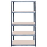 Metalni Kovinski regal Futur 350 (v 180 x š 90 x g 45 cm, nosilnost: 350 kg/polico, siv) Cene