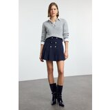 Trendyol Navy Blue Button Detail Pleated Skirt Cijene
