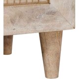vidaXL Noćni ormarić s ladicama Bež 40 x 33 x 46 cm masivno drvo manga | shoptok.hr