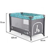 Cangaroo Moni Prenosivi krevetac Safari – Turquoise | ePonuda.com