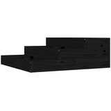  Sadilica crna 78x78x27 cm od masivne borovine | shoptok.hr
