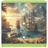  Dječja komoda - BROD - zelena | shoptok.hr