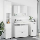 vidaXL Komplet pohištva za kopalnico 4 pcs Bela z visokim sijajem, (5000064459) | Shoptok.si