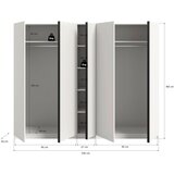MID.YOU Omara S Klasičnimi Vrati Oakland, Bela | Shoptok.si