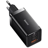 Baseus CCGP120201 GaN5 Pro punjač, 2xUSB-C + USB, 65W, crna