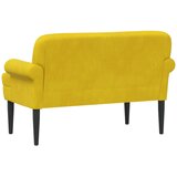  Ljubavni kauč s gumbima Žuta 120 x 66 x 78 cm Baršun | Eponuda.com