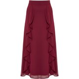 Trendyol X Artificial Intelligence Burgundy Ruffle Detailed Woven Skirt | Shoptok.si
