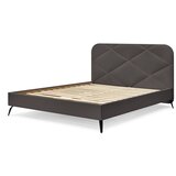 Bobochic Paris Tamno sivi tapecirani bračni krevet s podnicom 160x200 cm Prune – | shoptok.hr