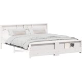  Krevetna konstrukcija Bijelo 200 x 200 cm Konstruirano drvo | shoptok.hr