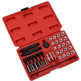 vidaXL 33-dijelni set alata za popravak navoja svjećice M8 M10 M12 | shoptok.hr