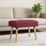  Klupa s utorima Vinska crvena 60 x 40 x 45 cm Tkanina | Eponuda.com