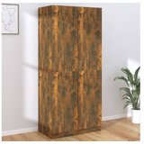  Garderobna omara dimljeni hrast 90x52x200 cm konstruiran les | Shoptok.si
