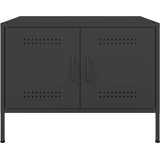  Stolić za kavu crni 68 x 50 x 50,5 cm od čelika | Eponuda.ba