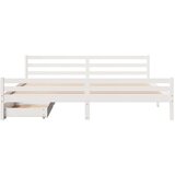 vidaXL Okvir kreveta bez madraca bijeli 180x200 cm od masivne borovine | shoptok.hr