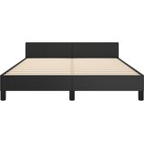  Okvir za krevet s uzglavljem crni 140x190 cm od umjetne kože | shoptok.hr