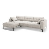 Micadoni Bež kutna garnitura (s lijevim kutom/s ležaljkom) Bemy – | shoptok.hr