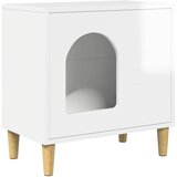  Mačja Kuća Sjajno bijelo 51 x 30 x 52 cm Konstruirano drvo | Eponuda.com
