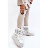 Boto Women's lace-up snow boots white Soia | shoptok.hr