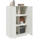 vidaXL Komoda bela 67x39x107 cm jeklo | Shoptok.si