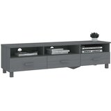 TV ormarić HAMAR tamnosivi 158 x 40 x 40 cm od masivne borovine | shoptok.hr