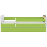 MID.YOU Dječji krevet Dreamy brod 160x80 sa madracem s ladicom Zelena | shoptok.hr