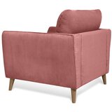 Scandic Rožnat fotelj iz rebrastega žameta Paris – | Shoptok.si