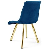  CIEZA stolica - tamnoplavi baršun / zlatne noge x 1 | shoptok.hr