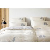 Elegante POSTELJNINA YOU&ME 140/200 cm mako saten krem barve | Shoptok.si