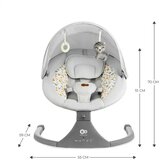 Kinderkraft električna njihaljka LUMI 2, Light Grey | shoptok.hr