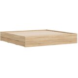  Okvir za krevet s ladicama boja hrasta 200x200 cm drveni | shoptok.hr